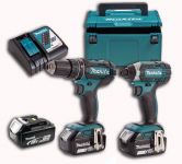 Набір акумуляторного інструменту Makita DLX2127TJ1 (DDF482, DTD152, ЗУ DC18RC, акум BL1850Bx3шт-5 Ач., кейс Makpac), LXT Набір акумуляторного інструменту Makita DLX2127TJ1 (DDF482, DTD152, ЗУ DC18RC, акум BL1850Bx3шт-5 Ач., кейс Makpac), LXT