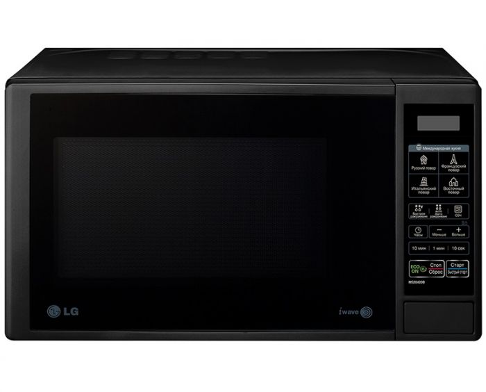 Мікрохвильова піч LG MS2042DB, 20 л, 700 Вт, електрон. керування, Чорний