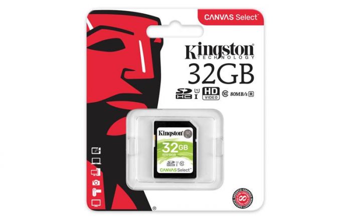 Карта пам'яті Kingston SD  32GB C10 UHS-I R80MB/s