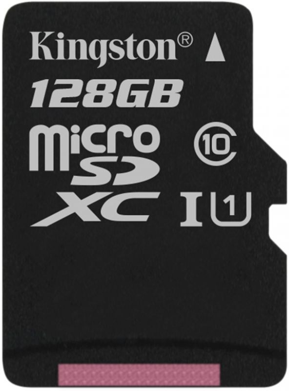 Карта памяті Kingston microSD  128GB C10 UHS-I R80MB/s Canvas Select