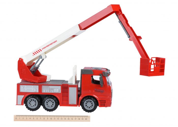 Машинка інерційна Same Toy Truck Пожежна машина з підйомним краном 98-617Ut