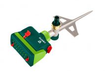 Зрошувач дощовий Verto, дощувач маятниковий, 1/2"-3/4", 16 сопел, площа розпилення 14х19 м Зрошувач дощовий Verto, дощувач маятниковий, 1/2"-3/4", 16 сопел, площа розпилення 14х19 м
