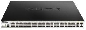 Комутатор D-Link DGS-1210-52MPP/ME 48xGE PoE, 4xSFP, 740Вт MetroEthernet