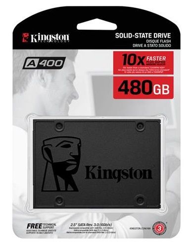 Накопичувач SSD Kingston 2.5" 480GB SATA A400