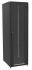 Шафа ZPAS 19" 42U 600x800, скляні двері WZ-IT-426080-69AA-2-161-FP, чорна