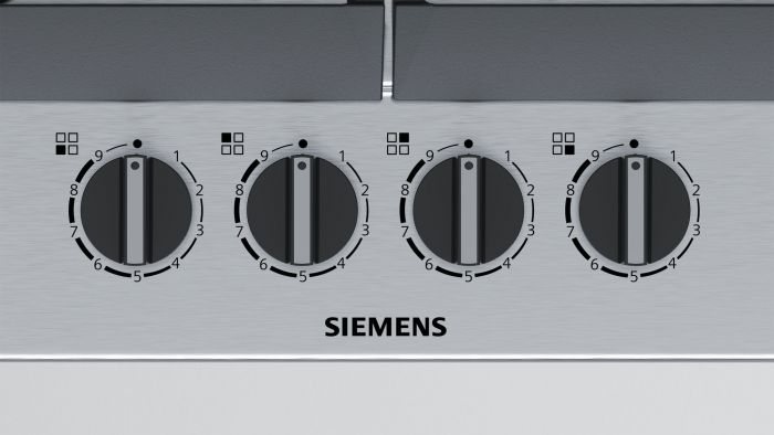 Вбудовувана газова поверхня Siemens EC6A5HB90R - Ш-60см./4 конфорки/нерж. сталь