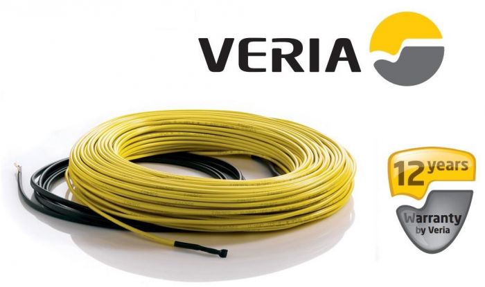 Кабель нагрівальний Veria Flexicable 20, 2х жильний, 5.0кв.м, 850W, 40м, 230V