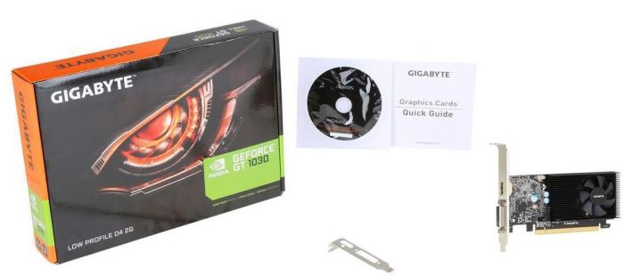 Вiдеокарта GIGABYTE GeForce GT 1030 2GB GDDR4 Low Profile Silent