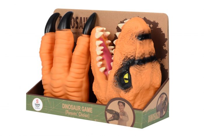 Ігровий набір Same Toy Dino Animal Gloves Toys помаранчевий AK68623Ut-3