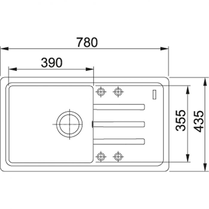 Кухонні мийки Franke MALTA BSG 611-78 Фраграніт/780x435х200/Словаччина/Бежевий