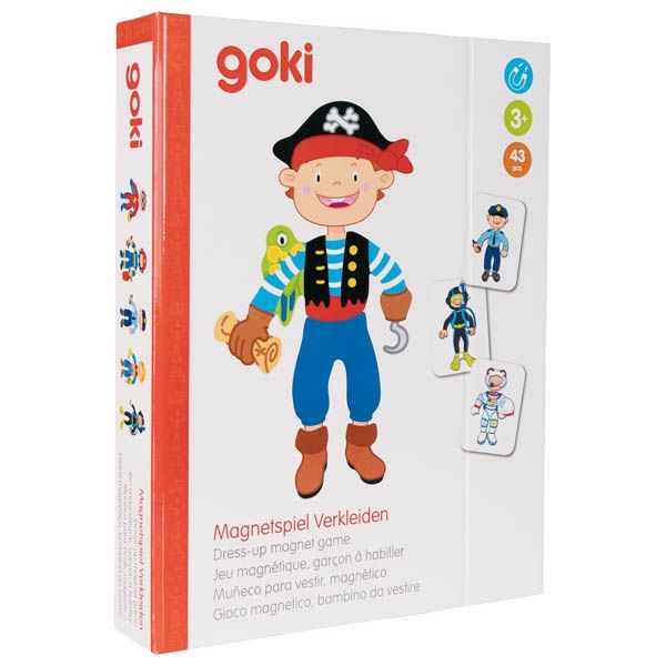 Магнітна книга goki Одяг для хлопчика 58741G