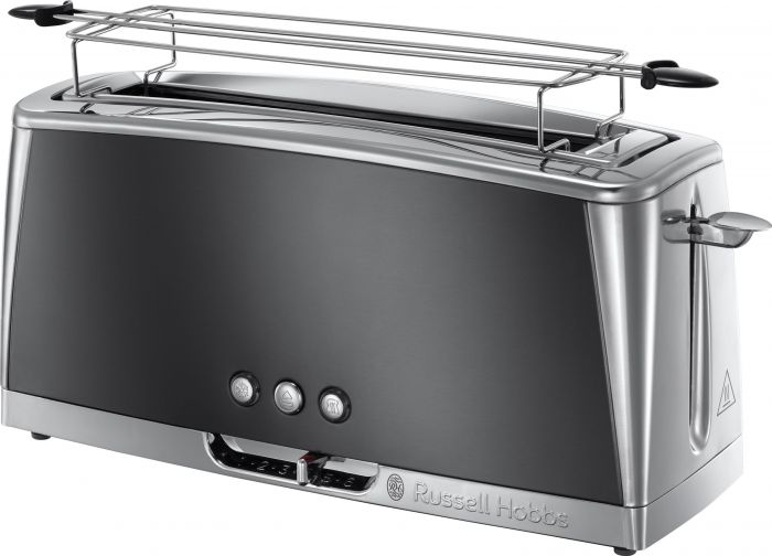 Тостер Russell Hobbs Luna Moonlight, 1420Вт, нержав., довгі слоти, підігрів,разморожування, сірий