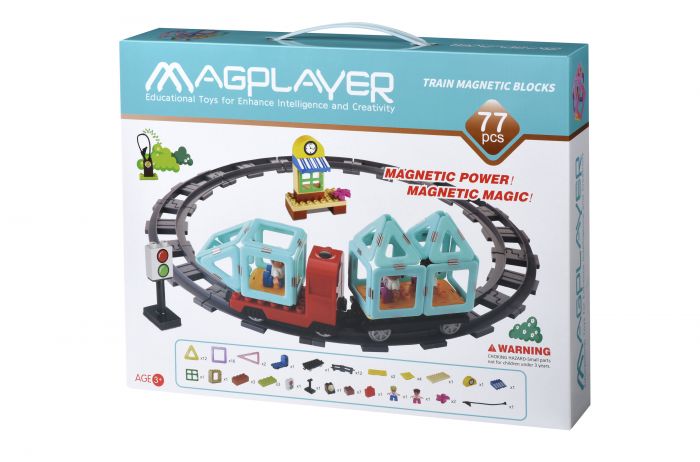 Конструктор Magplayer Потяг 77 ел. MPH2-77