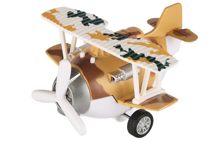 Літак металевий інерційний Same Toy Aircraft коричневий SY8016AUt-3