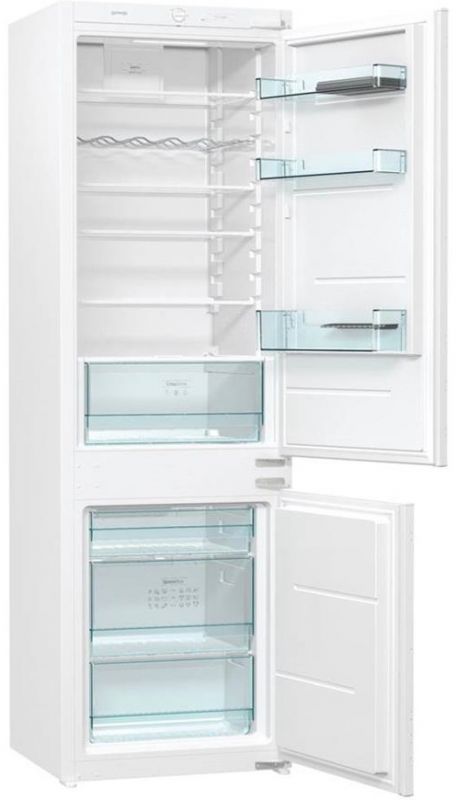 Вбуд. холодильник з мороз. камерою Gorenje RKI4181E3, 177х55х54см, 2 двері, 187( 71)л, А+, FrostLess , Зона св-ті, Білий