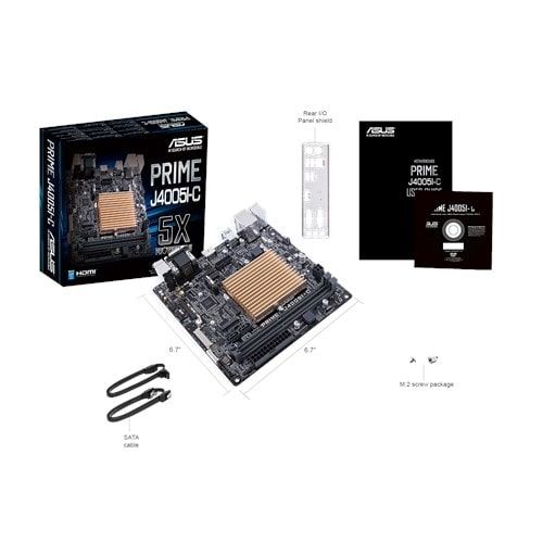 Материнcька плата ASUS PRIME J4005I-C Celeron DC 2.7GHz 2xDDR4 M.2 HDMI-VGA-LVDS mITX