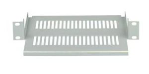 Полиця ZPAS 10" 1U, глуб.185мм. сірий колір