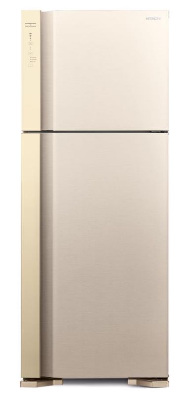 Холодильник з верхньою мороз. HITACHI R-V540PUC7BEG, 184х74х72см, 2 дв., Х- 345л, М- 105л, A++, NF, Інвертор, Бежевий