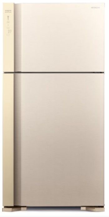 Холодильник з верхньою мороз. HITACHI R-V610PUC7BEG, 176х74х86см, 2 дв., Х- 365л, М- 145л, A++, NF, Інвертор, Бежевий