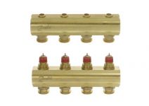 Розподільний колектор  Danfoss FHF 4+4 без ротаметрів, латунний