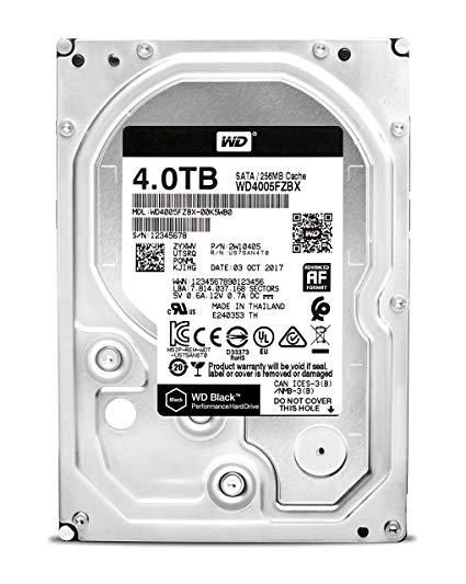 Жорсткий диск WD 4TB 3.5" 7200 256MB SATA Black