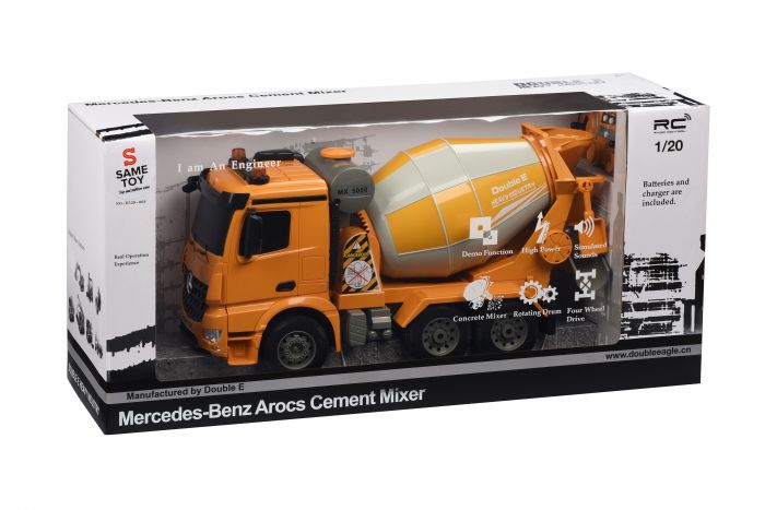 Машинка на р/к Same Toy Бетонозмішувач жовтий Mercedes-Benz 1:20 E528-003