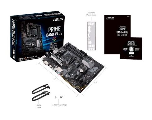 Материнcька плата ASUS PRIME B450-PLUS sAM4 B450 2xDDR4 HDMI-DVI ATX