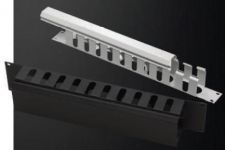 Кабельний організатор MIRSAN 19" 1U гребінка, RAL 7035