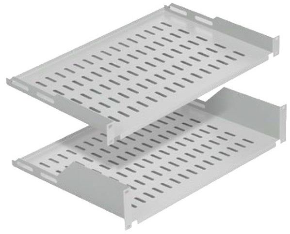 Полиця MIRSAN консольна 19" 1U 250,  RAL 7035