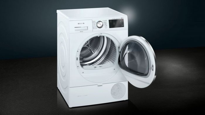 Сушильний барабан Siemens WT47W561OE - 60 см/9кг/Heat-Pump/AirCondensation/дисплей/А++/білий