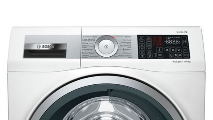 Прально-сушильна машина BOSCH WDU28590OE, 10кг (6кг), 1400, A, 65см, Дисплей, Білий