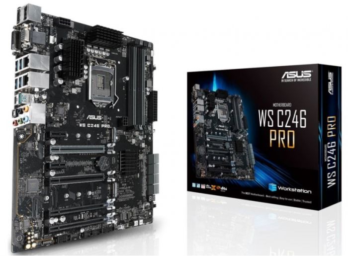 Материнcька плата ASUS WS C246 PRO s1151 C246 4xDDR4 Intel® I210AT i219-LM ATX