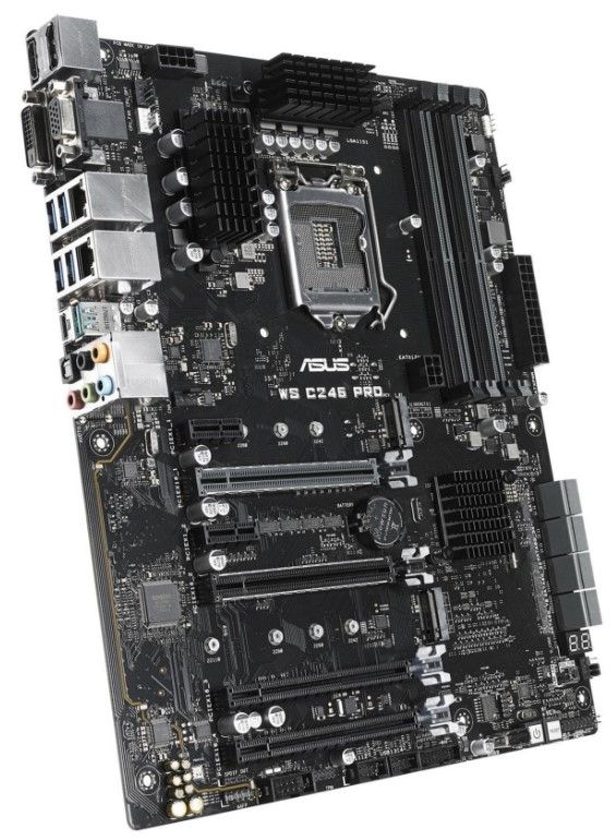 Материнcька плата ASUS WS C246 PRO s1151 C246 4xDDR4 Intel® I210AT i219-LM ATX