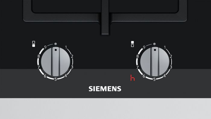 Варильна поверхня газова доміно Siemens ER3A6BD70 -30см/газ на склі/2 конф/чорний