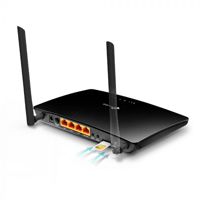 4G-Маршрутизатор TP-LINK TL-MR6400 N300 4G LTE 3xFE LAN 1xFE WAN 1xSim Card Slot