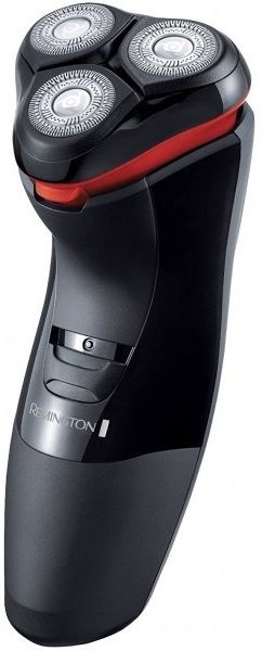 Бритва електр. Remington роторна Power Series, бритв.головок-3, от сети, сух., тример, чорно-червоний