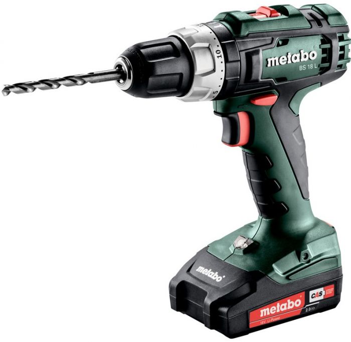 Шуруповерт-дриль Metabo BS 18 L акумуляторний, 18V 2x2Aг, metaBOX