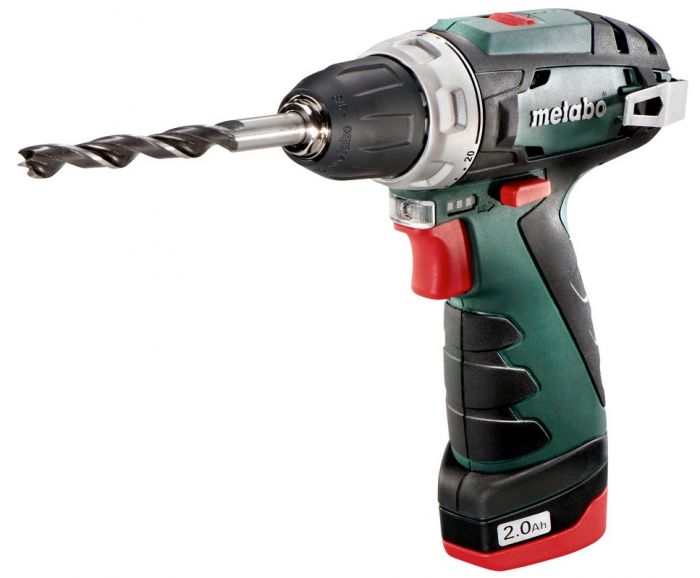 Шуруповерт-дриль Metabo PowerMaxx BS Basic акумуляторний, 10.8 В, 2х2.0Аг, кейс