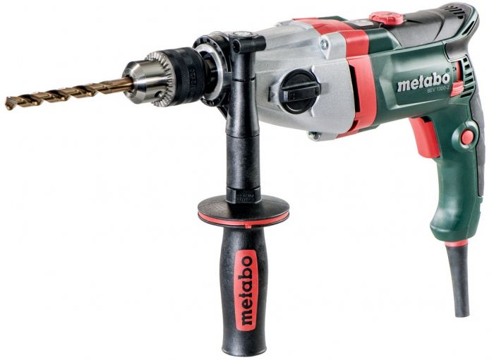 Дриль Metabo BEV 1300-2, 2 швидкості, ключевий патрон,коробка