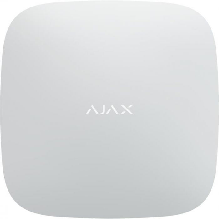 Інтелектуальна централь Ajax Hub Plus біла (GSM+Ethernet+Wi-Fi+3G)