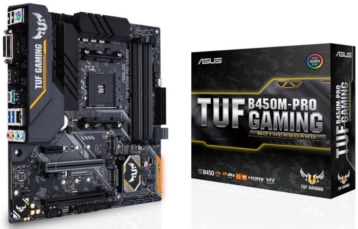 Материнcька плата ASUS TUF B450M-PRO GAMING sAM4 B450 4xDDR4 HDMI-DVI mATX