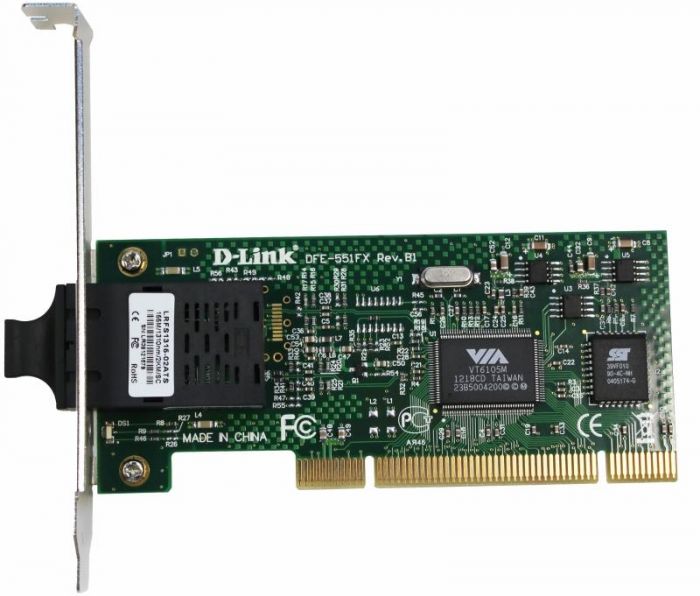 Мережевий адаптер D-Link DFE-551FX 1x100BaseFX, MM, PCI