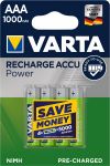 Акумулятор VARTA RECHARGEABLE ACCU AAA 1000mAh BLI 4 NI-MH (READY 2 USE)