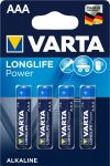 Батарейка VARTA LONGLIFE Power AAA BLI 4 ALKALINE