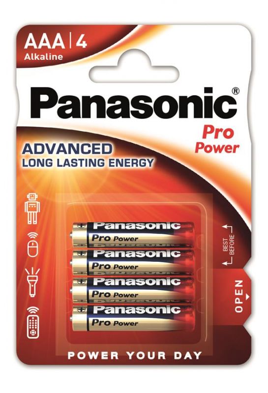 Батарейка Panasonic PRO POWER AAA лужна блістер, 4 шт.