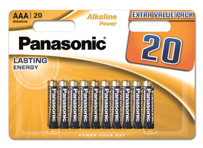 Батарейка Panasonic ALKALINE POWER лужна AAA блістер, 20 шт.