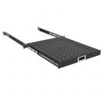 Полиця ZPAS висувна 19" 1U глибиною 450-550 мм, чорна