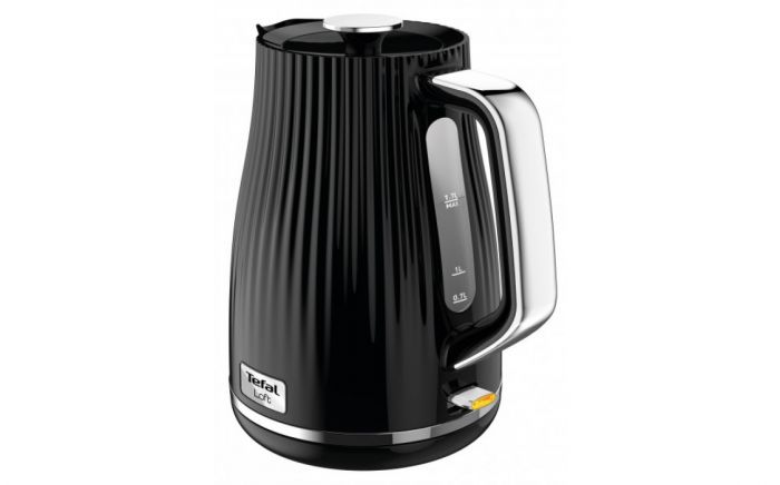 Електрочайник Tefal KO250830 Loft, 2400Вт, 1,7л., чорний