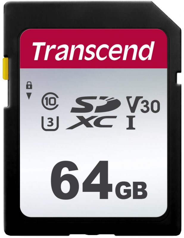 Карта пам'яті Transcend SD  64GB C10 UHS-I  R100/W20MB/s