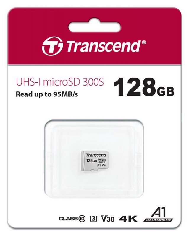 Карта пам'яті Transcend microSD 128GB C10 UHS-I R95/W45MB/s